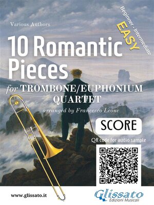 cover image of Trombone/Euphonium Quartet Score of "10 Romantic Pieces"